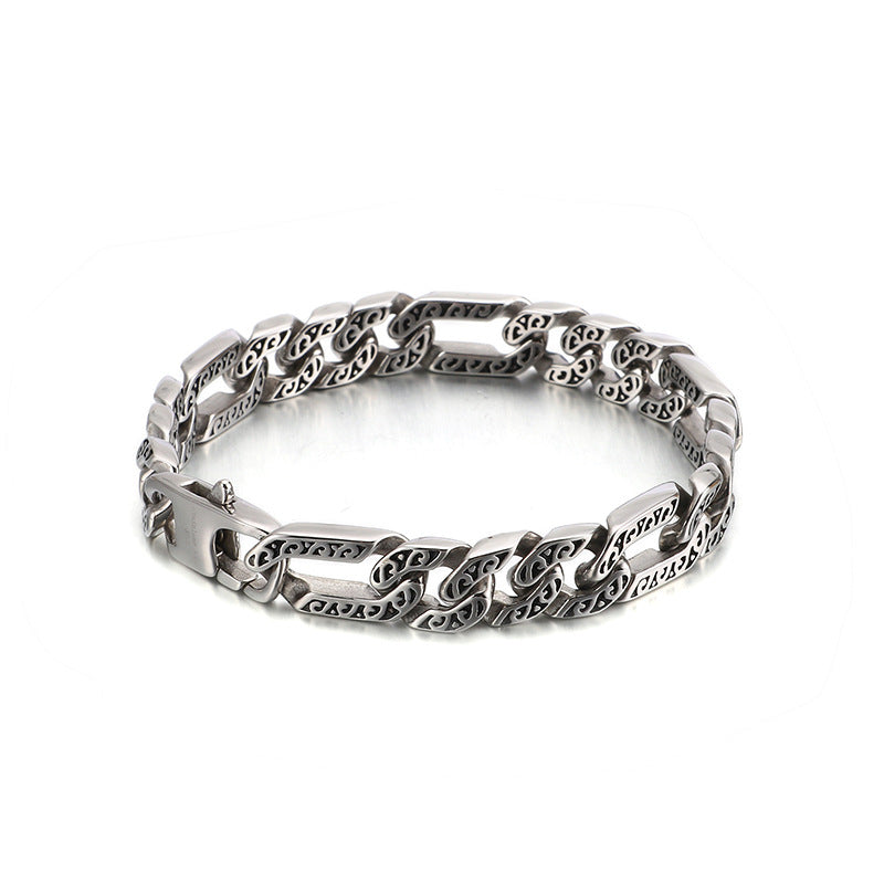 925 Silver Vintage Punk Bracelet