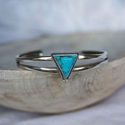 Vintage Turquoise Triangle Bracelet