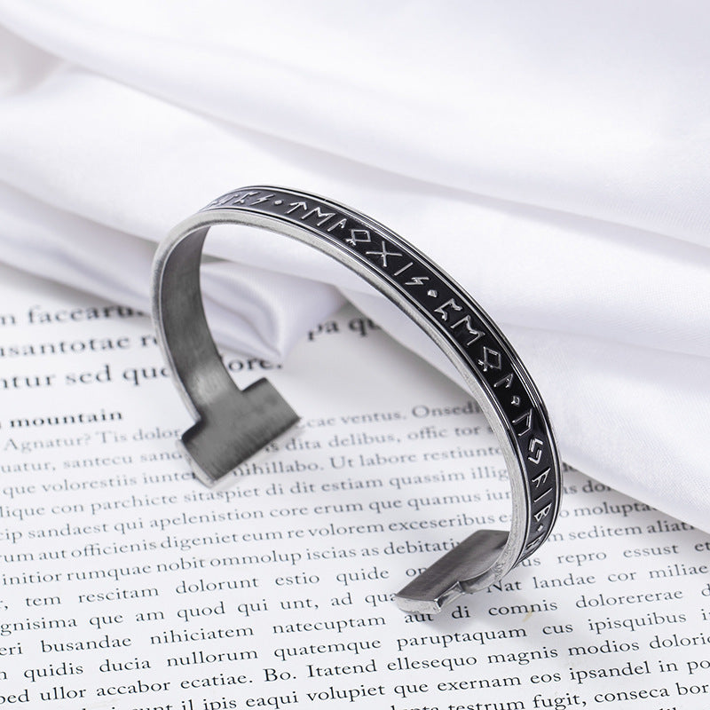 Numeral Letter Open Adjustable Bracelet