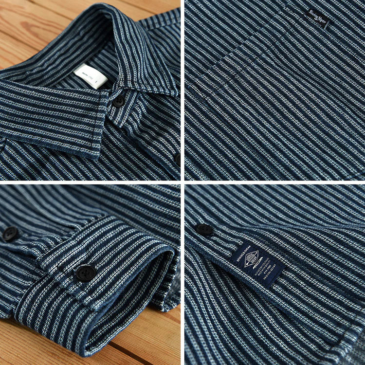 Men's striped casual shirts