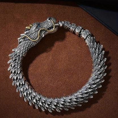 Handmade Three Dimensional Dragon Bracelet