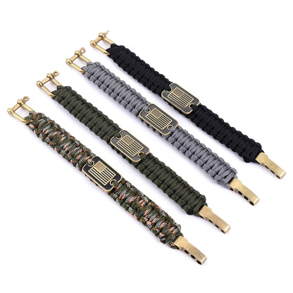 Outdoor Regulator Multifunctional Seven Core Umbrella Rope National Flag Survival Bracelet