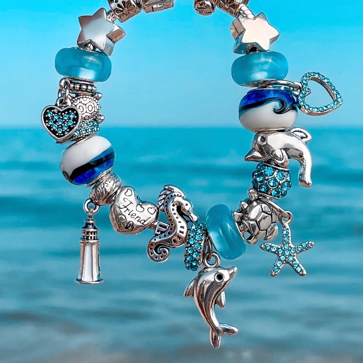 Defend the Dolphins Charm Bracelet