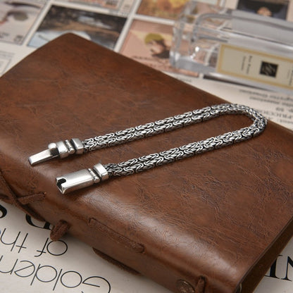 Double row braided peace pattern bracelet