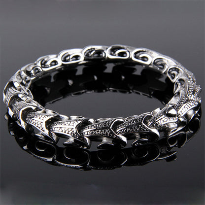 925 Silver Vintage Keel Bracelet