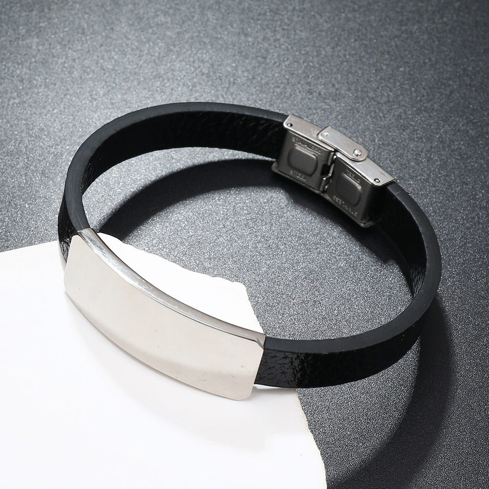 Titanium Steel Light Plate Men's Bracelet