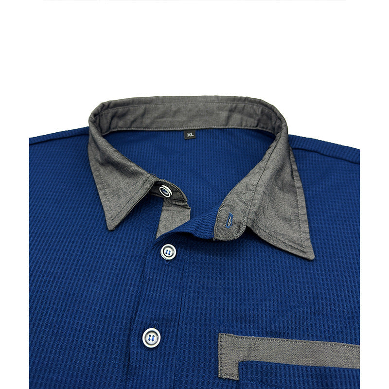 Chictango Waffle Button Down Polo