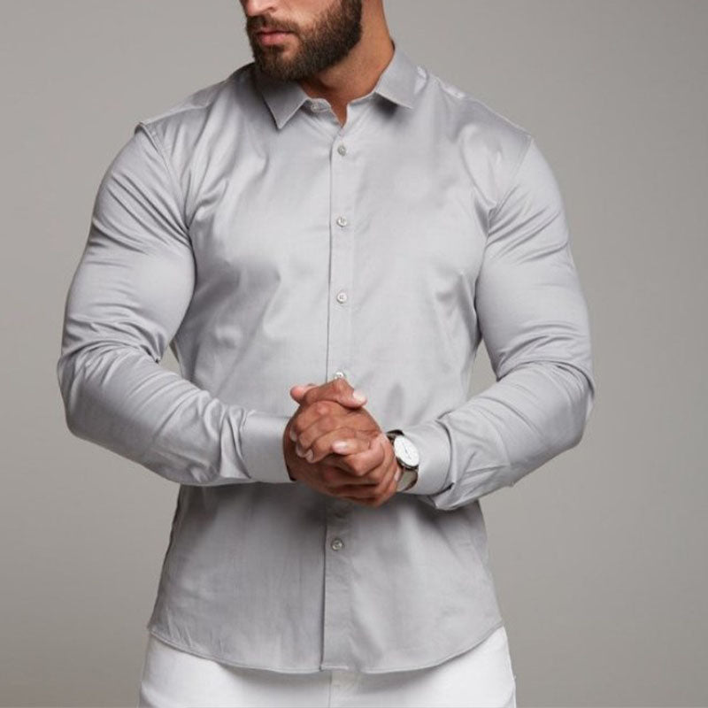 Subtle Muscle Fit Dress Shirt