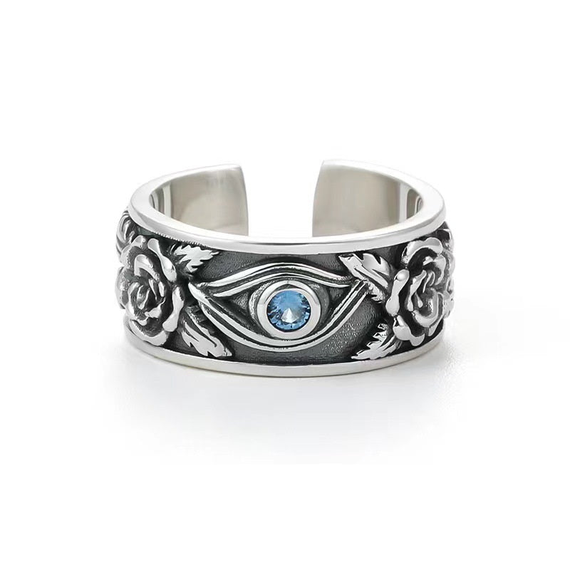 Open Ring Powerful Inlaid Adjustable Jewelry