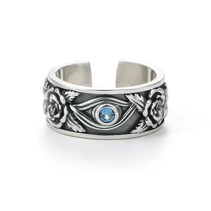 Open Ring Powerful Inlaid Adjustable Jewelry