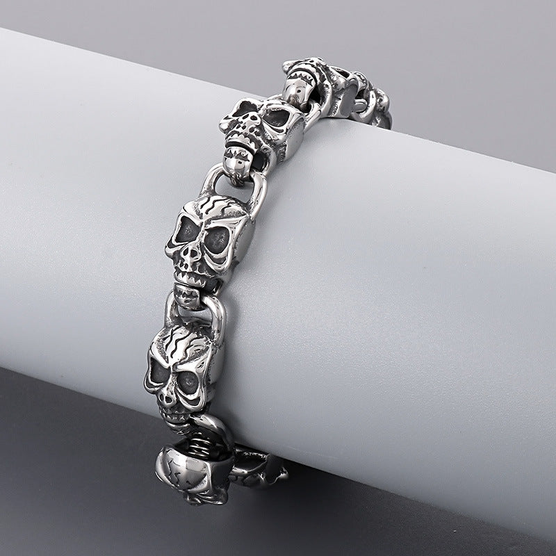 925 Silver Skeleton Bracelet