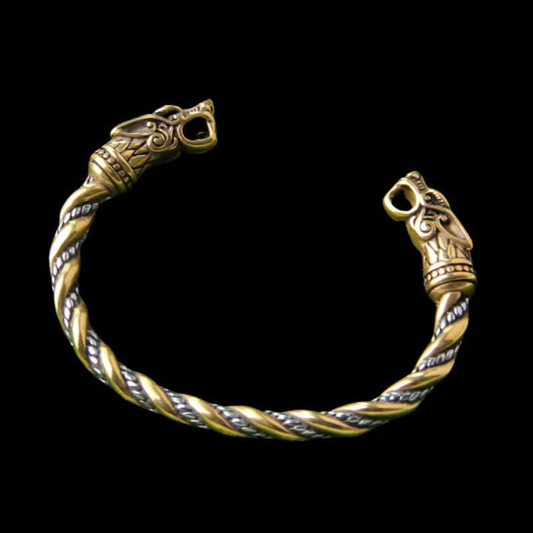 Viking Dual Color Open Odin Bracelet