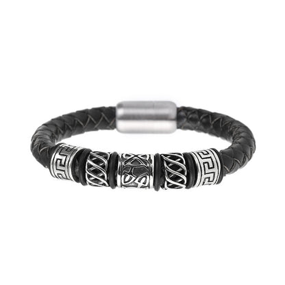 Men's fashion hot-selling personality cowhide bracelet woven accessories