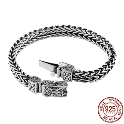 925 Silver men's vintage personality bracelet