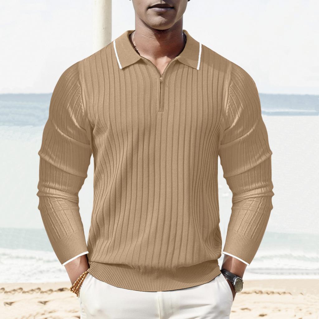 Chictango Rib Knit L Polo Shirt