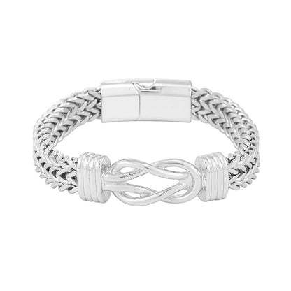 Double Row Chain Magnetic Buckle Bracelet