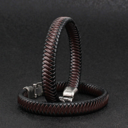 Men's leather bracelet