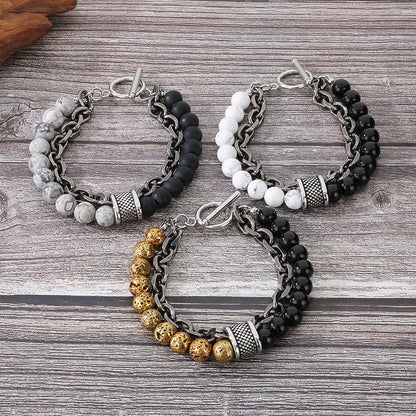 Retro Tiger Eye Stone Bracelet