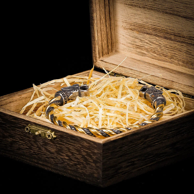 Viking Dual Color Open Odin Bracelet