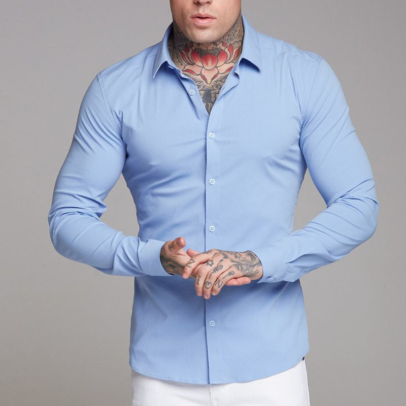 Subtle Muscle Fit Dress Shirt