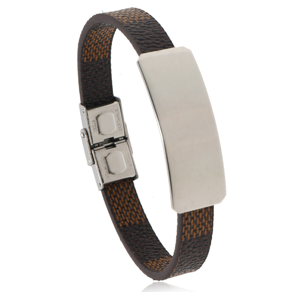 Titanium Steel Light Plate Men's Bracelet