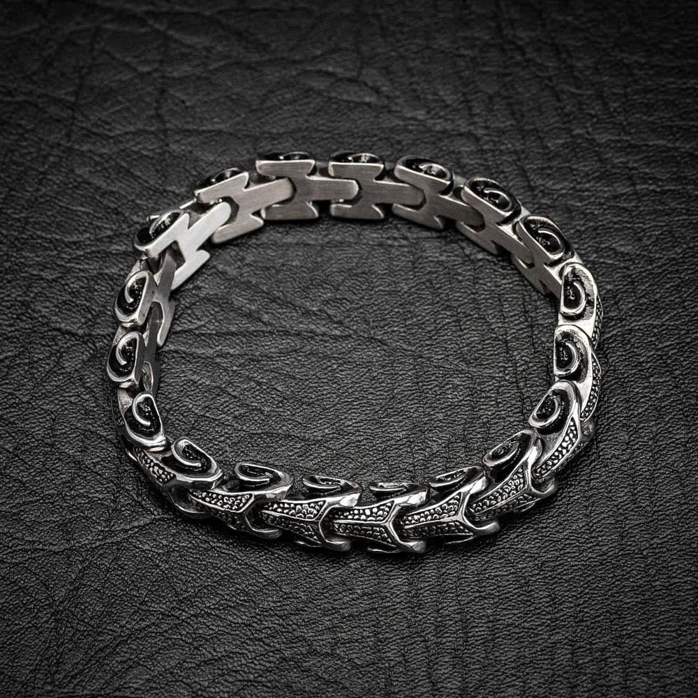 Vintage Dragon Bones Stainless Steel Animal Bracelet