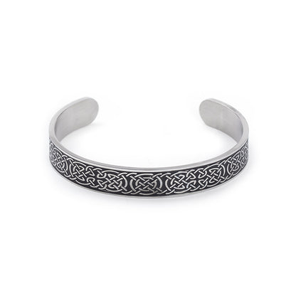 Men's ethnic retro style open-ended adjustable bracelet