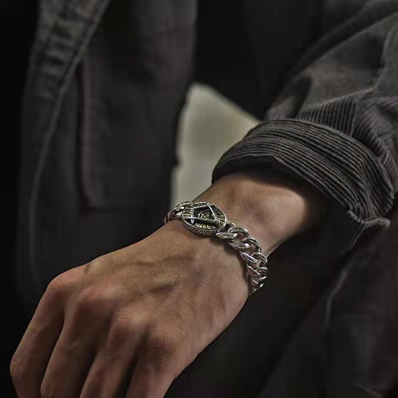 925 Silver Wulin Horus Eye Bracelet