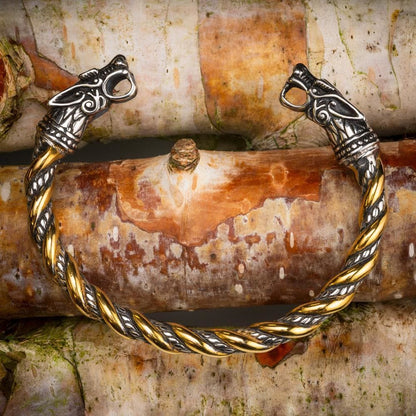 Norse Dual Head Dragon Bracelet