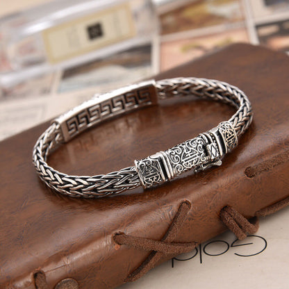 Black Diamond Fashion Knitted Retro Bracelet