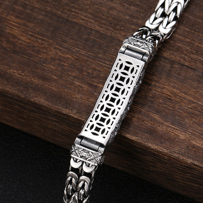 925 Silver original hip hop character bracelet