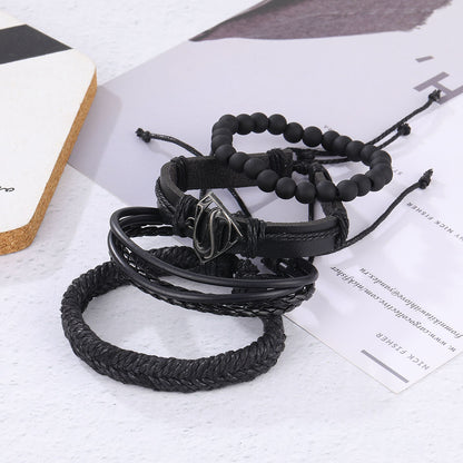Hollow Triangular Leather Bracelet