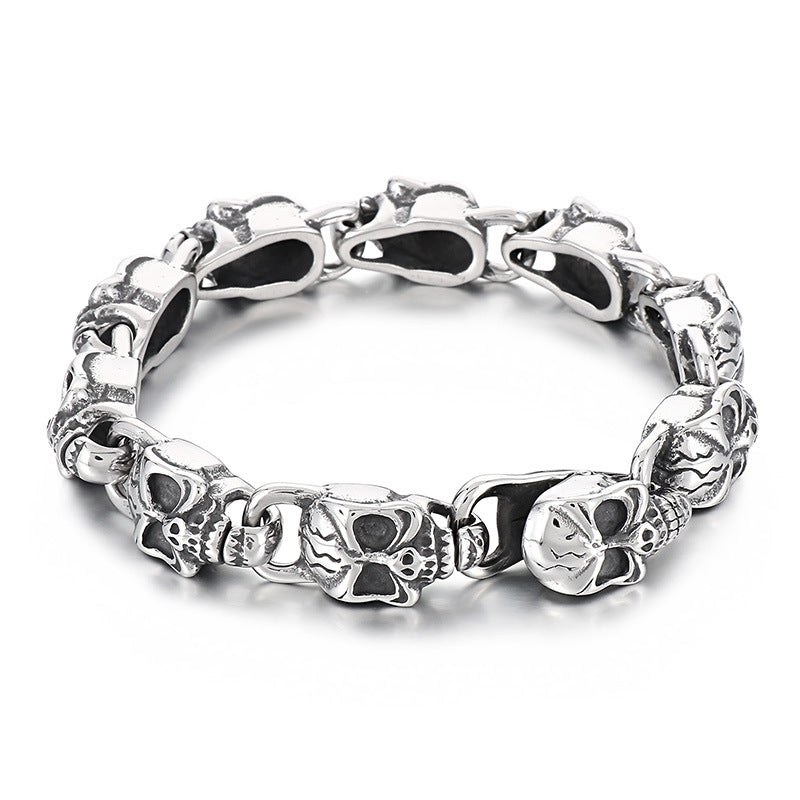 925 Silver Skeleton Bracelet