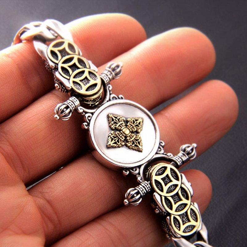 925 Silver Retro Pixiu Lucky Bracelet