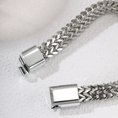 Double Row Chain Magnetic Buckle Bracelet