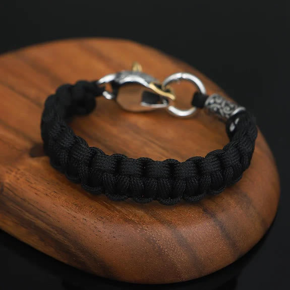 Nordic Mjolnir Wolf Head Bracelet