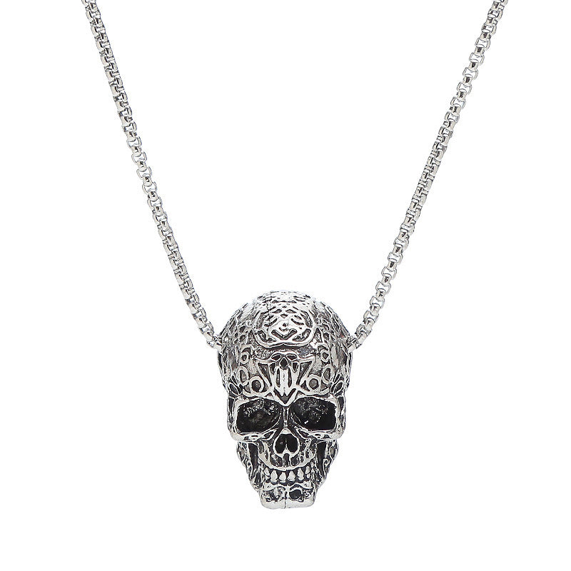 Retro Personalized Skull Men'S Necklace