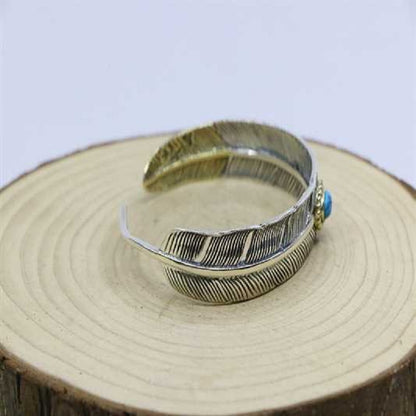 Windward Feather Sapphire Open Adjustable Bracelet