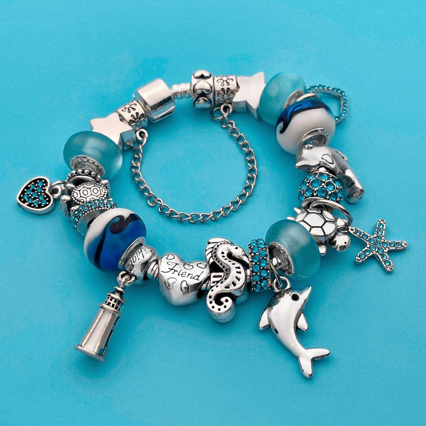 Defend the Dolphins Charm Bracelet