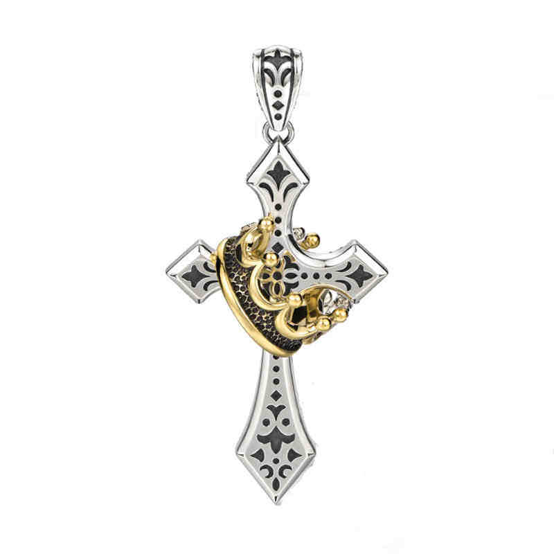 Cross Crown Necklace