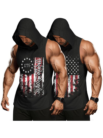 Workout 2 Packs Hooded Tank Tops (US Only)