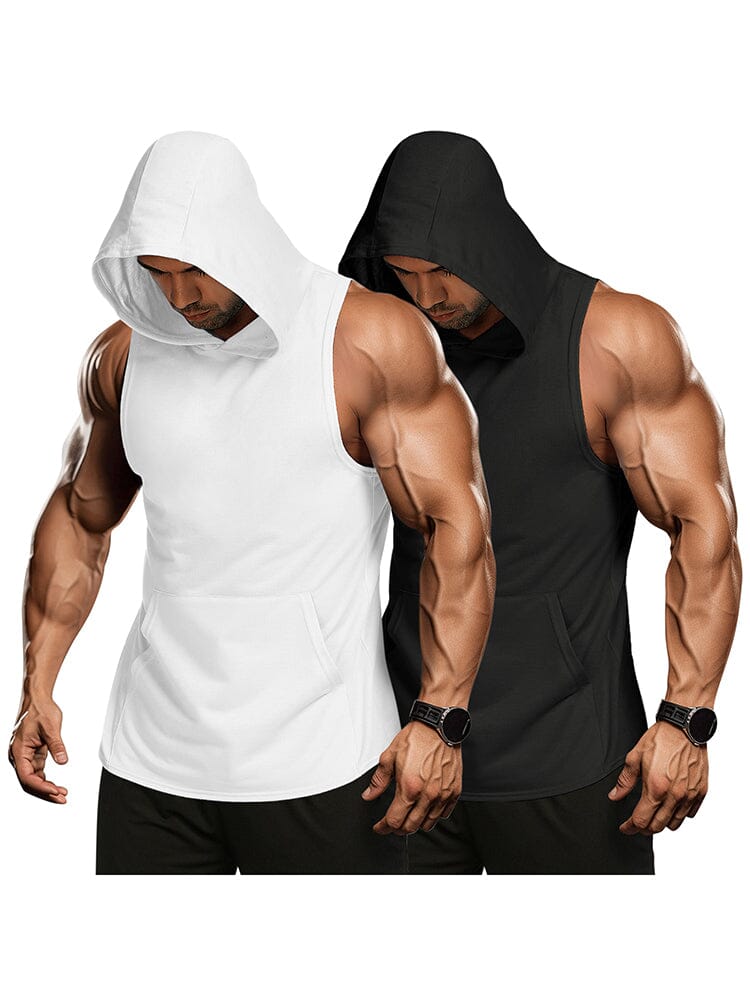 Workout 2 Packs Hooded Tank Tops (US Only)