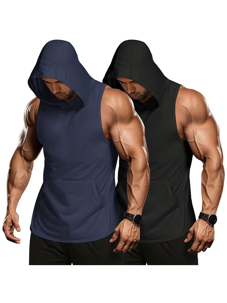 Workout 2 Packs Hooded Tank Tops (US Only)