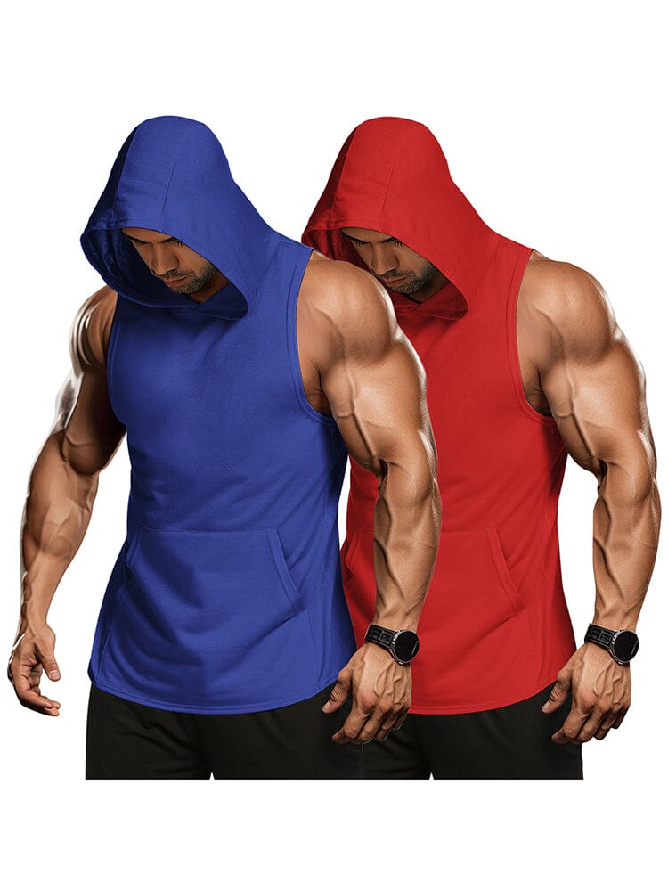 Workout 2 Packs Hooded Tank Tops (US Only)