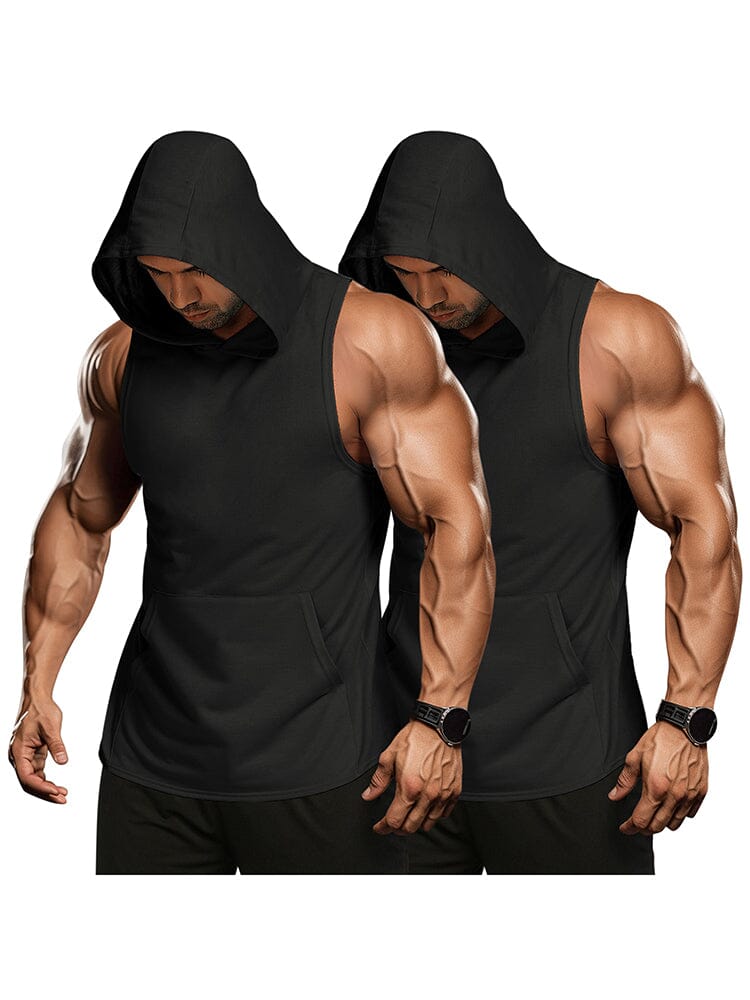Workout 2 Packs Hooded Tank Tops (US Only)