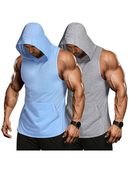 Workout 2 Packs Hooded Tank Tops (US Only)