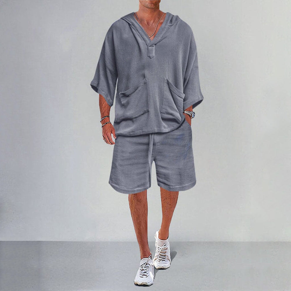 Chictango Linen Hoodie Set