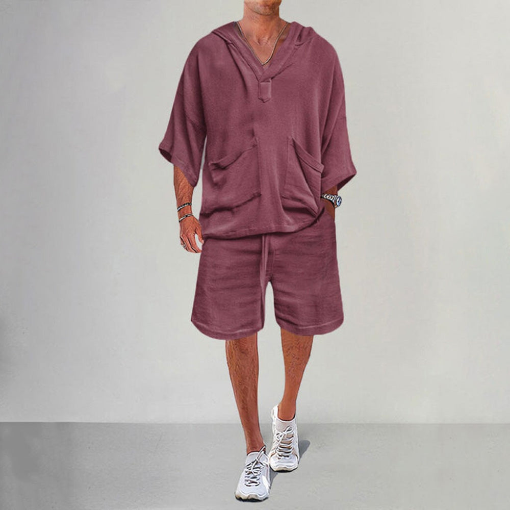 Chictango Linen Hoodie Set