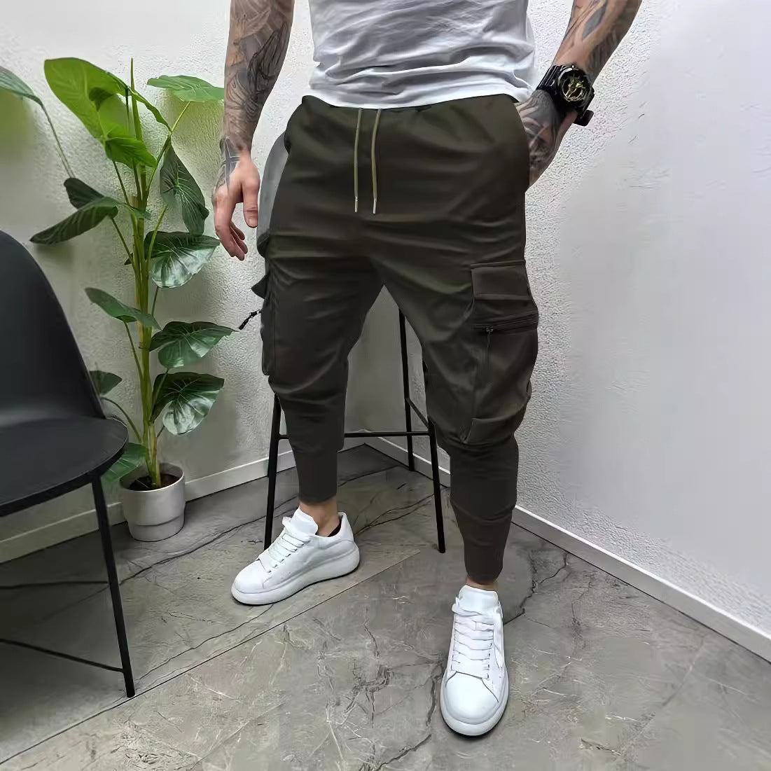 Chictango Pockets Tapered Pants