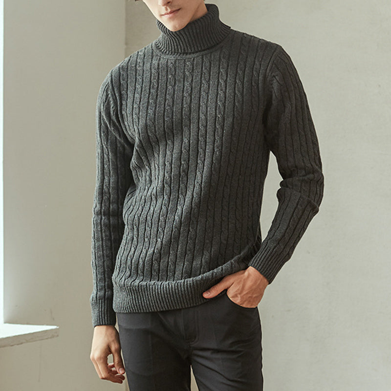 Chictango Cable Knit Halterneck Sweater